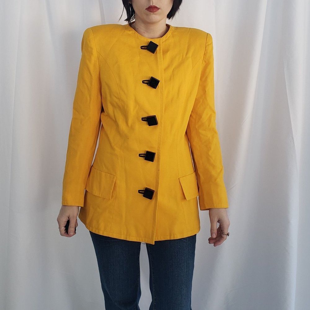 90s Yellow Saks Fifth Avenue Blazer